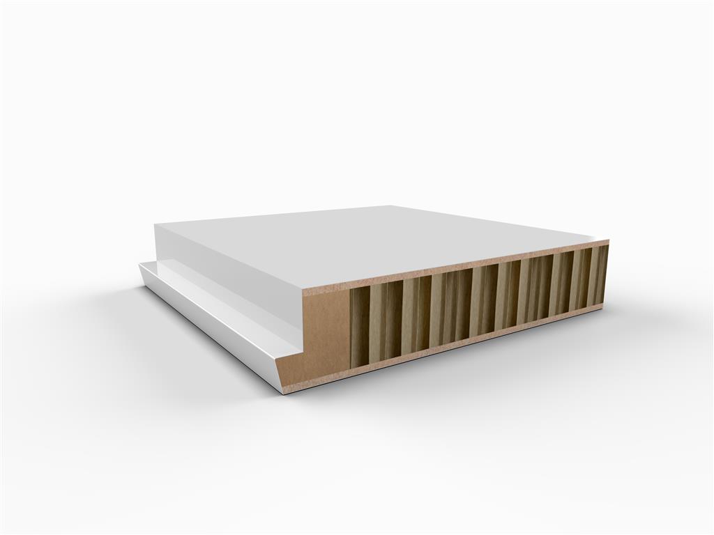 Boarddeur 2015 mm hoog opdek rechts afgelakt reinwit Nemef 1200 slotgatboring