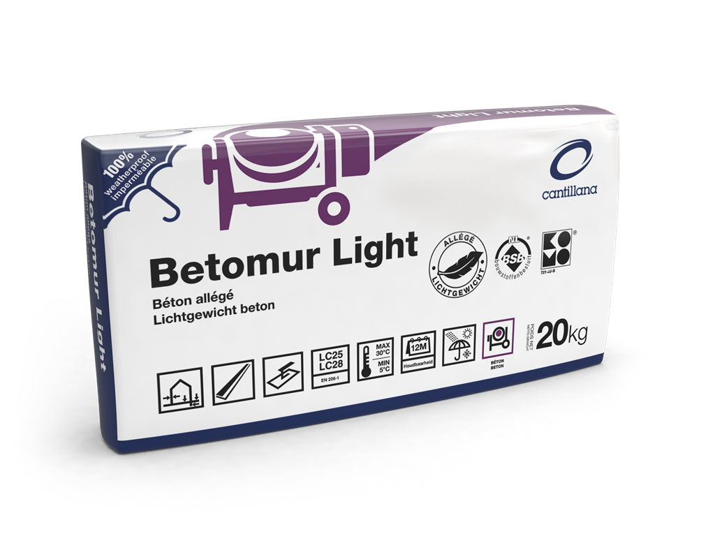 Lichtgewicht Beton (Betomur Light) Zak a 20kg Cantillana