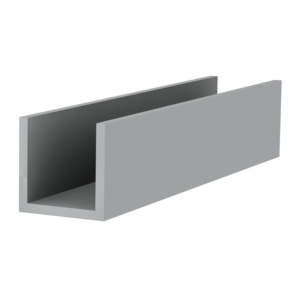 Aluminium U profiel 15x25x2mm