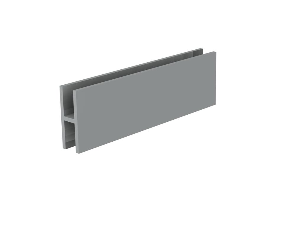 Aluminium H profiel 10x30mm