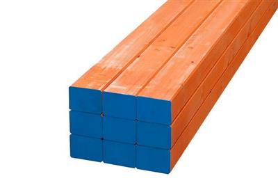 Vuren 66x76x2950 mm metselprofiel 5 laags oranje