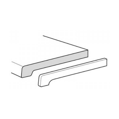 Vensterbank 405 mm  afdek profiel wit Instyle advanced