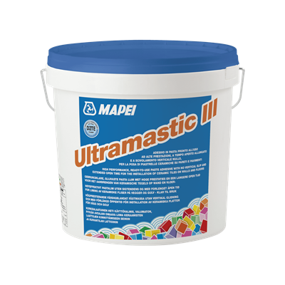 Mapei Ultramastic 3 pastalijm voor wandtegels 5 kg.