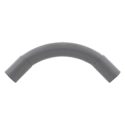 PVC bocht 3/4" (19mm) Grijs slagvast set á 2 stuks