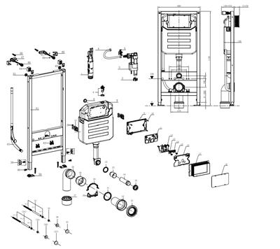 Inbouwreservoir Alterna A-Line Premium met klik bevestiging