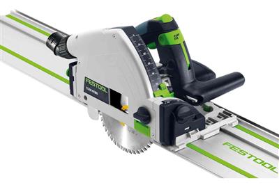 Invalcirkelzaag type TS 55 REBQ plus met 2 geleiders & koppelst Festool