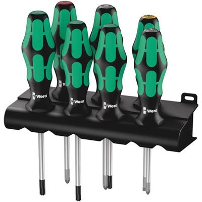 Wera Schroevendraaier set 7 delig type 335/350/367 + houder