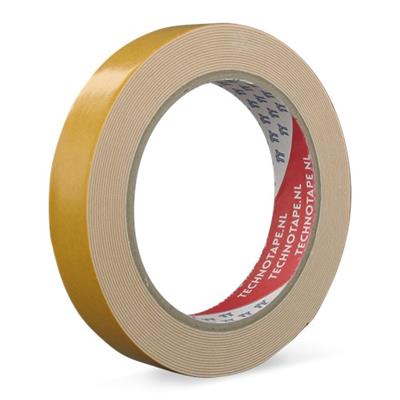 19mm Dubbelzijdig PE-foam tape 27101 Wit rol á 5 meter