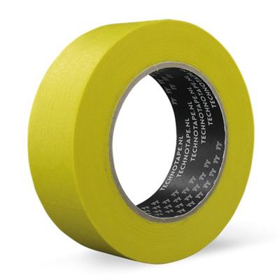 25mm Maskingtape SPX bouw geel  rol 50 meter (6 weken waterproof)