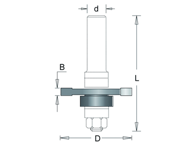 Schijffrees 40x1,5mm HM no.250