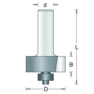 Sponningfrees met kogellager 31,7mm HM no.88-8