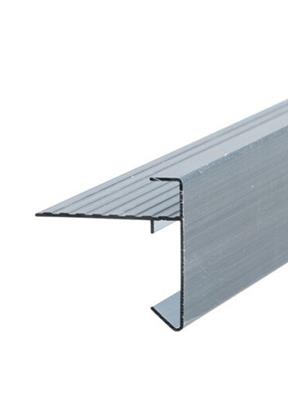 45x45x9mm Aluminium Daktrim geribbeld 2500mm lang