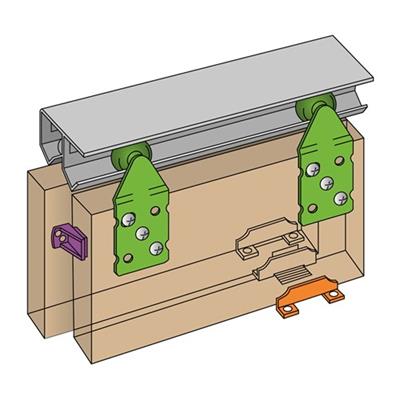 Henderson schuifrail set Double Top W15 Rail 150cm 2 deuren