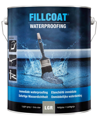 Fillcoat waterdichte afdichting blik á 1 liter Lichtgrijs