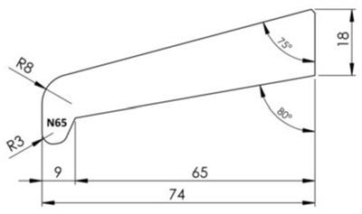 Meranti 18x80x4000 mm neuslat gegrond N65