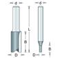 Groeffrees 2x6mm met 2 snijkanten HM no.37-8